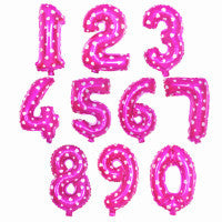 Zahlen Ballon aus Aluminium Folie für Geburtstage, Jubiläum, Hochzeitstag, Weihnachten und Silvester