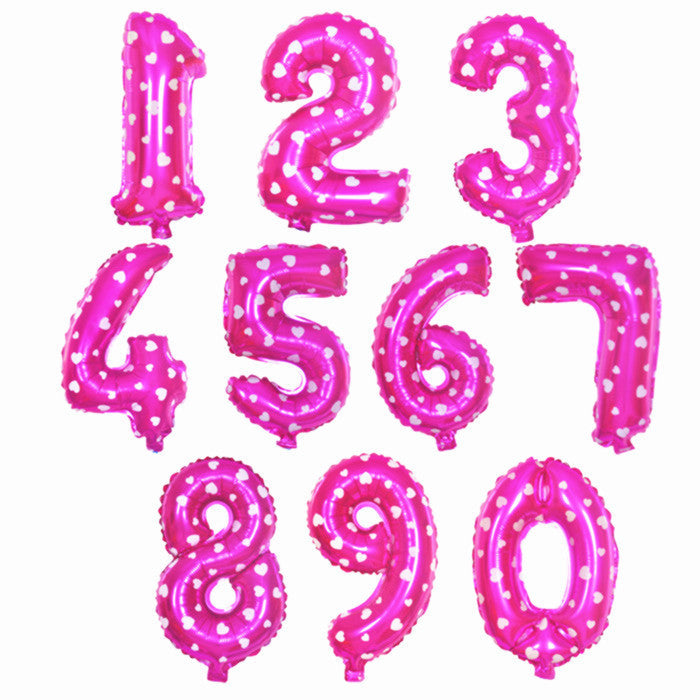 Zahlen Ballon aus Aluminium Folie für Geburtstage, Jubiläum, Hochzeitstag, Weihnachten und Silvester
