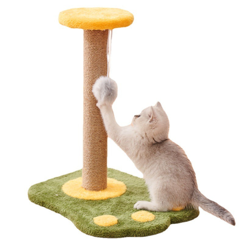 Sisal Katzen Kratz- und Spielbaum mit Ball/Feder/Maus