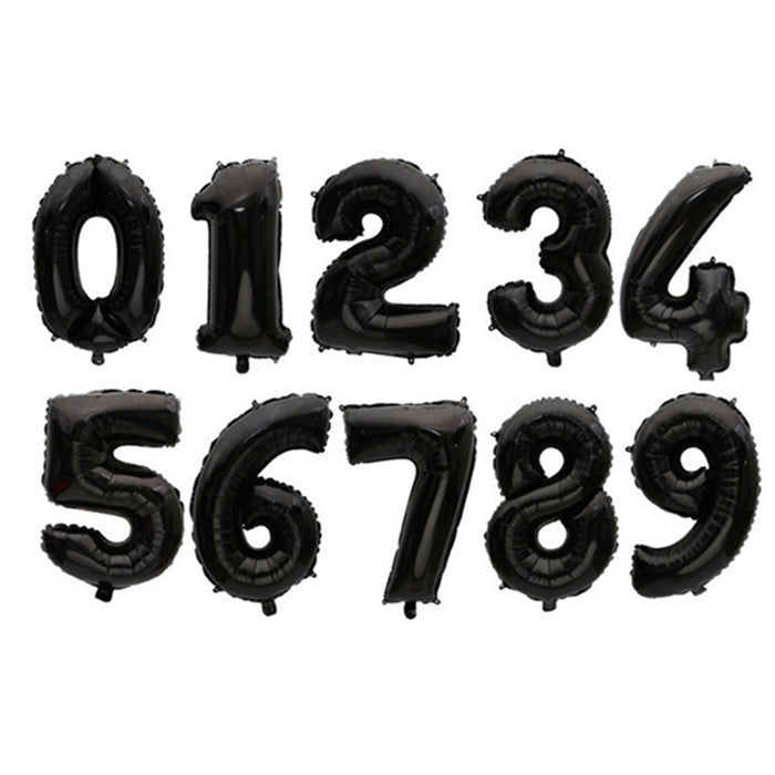 Zahlen Ballon aus Aluminium Folie für Geburtstage, Jubiläum, Hochzeitstag, Weihnachten und Silvester