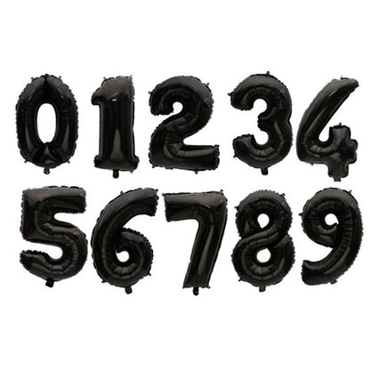 Zahlen Ballon aus Aluminium Folie für Geburtstage, Jubiläum, Hochzeitstag, Weihnachten und Silvester