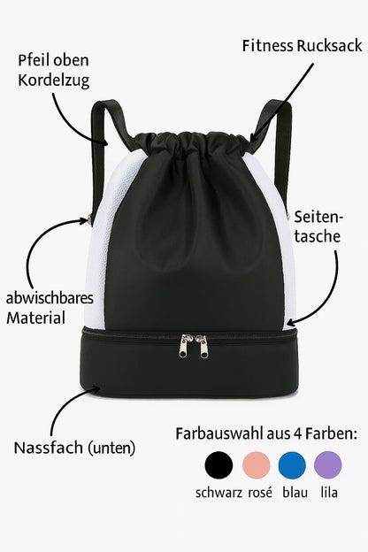 Fitness Schwimm Nass Trocken Rucksack